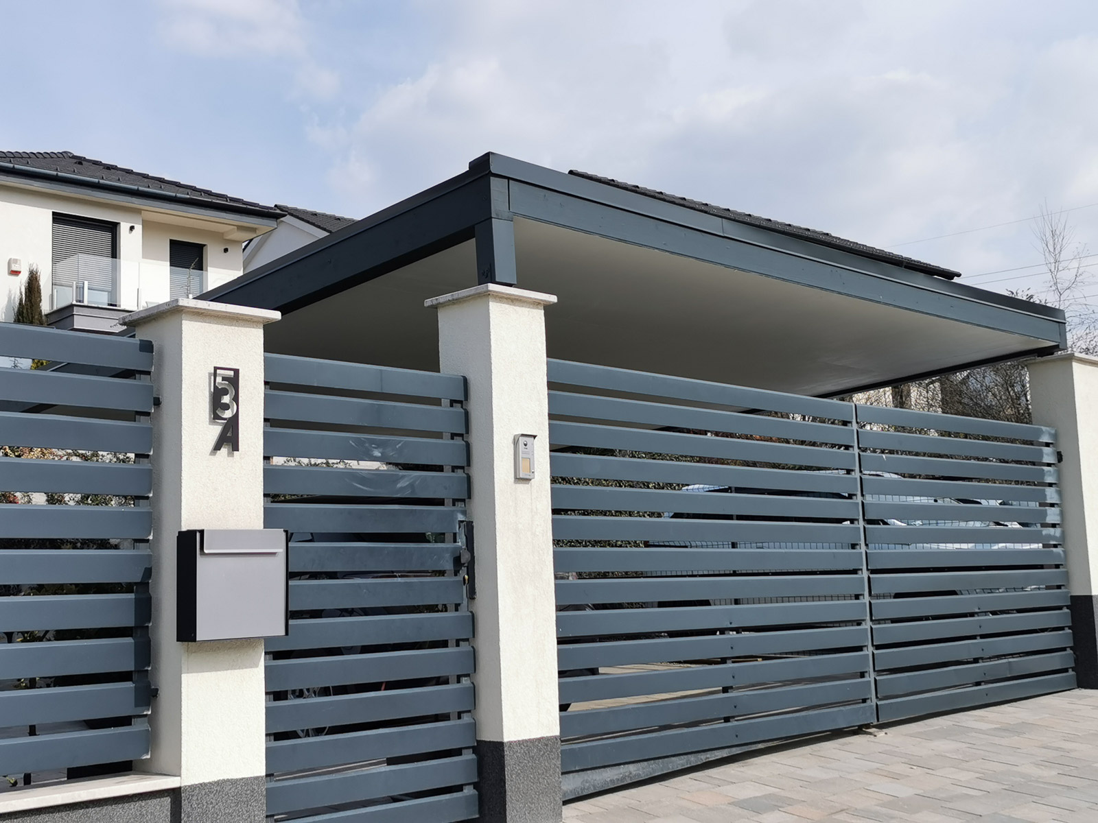 Fémhatású ragasztott fa kocsibeálló _Deluxe _Building_4