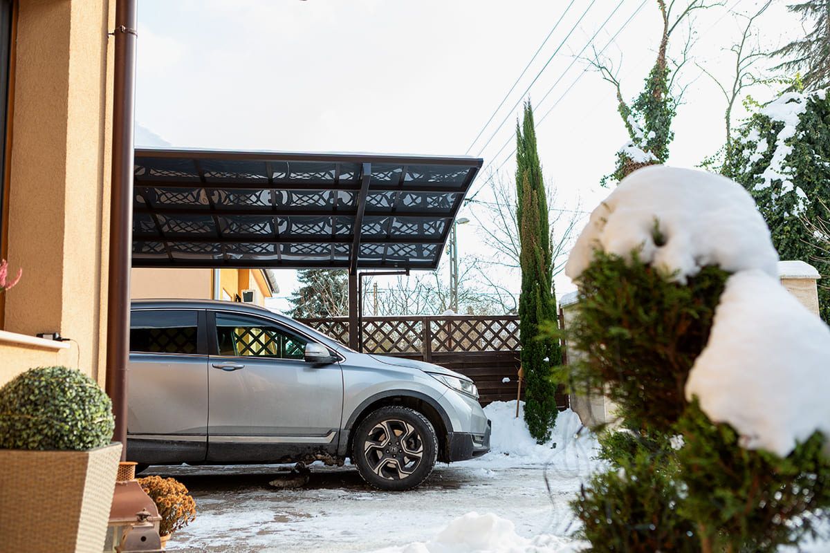 Ximax alumínium kocsibeálló ötletek polikarbonát tetővel télre