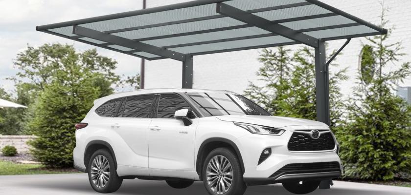 Ximax Wing antracit színű alumínium kocsibeálló