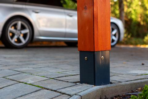 Egyedi Kocsibeallo Fa Koszibeallo Dupla Kocsibeallo Fa Szerkezetes Autobeallo Szendvicspanel Teto Negyzetes Csatorna Deluxe Building Kocsibeallo Epites