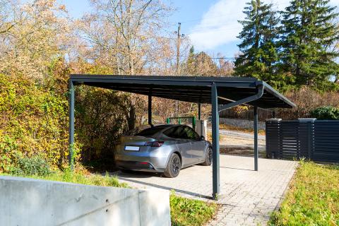 Egyedi Kocsibeallo Napelemes Kocsibeallo Dupla Kocsibeallo Autobeallo Epites Aluminium Szerkezet Deluxe Building