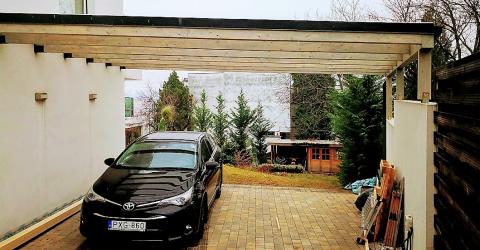 Falhoz rögzített kocsibeálló