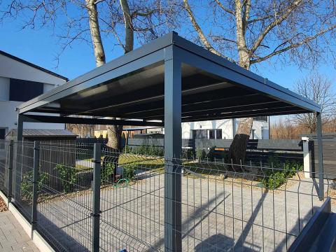 Aluminium kocsibeallo polikarbonat fedes LED csikok Deluxe Building10 0