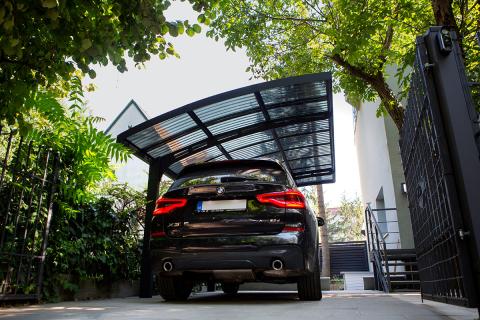 Deluxe kocsibeallo palram arizona eloregyartott aluminium szerkezet antracit 01 0