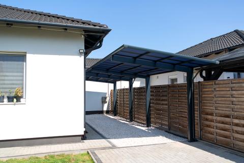 XIMAX Wing dupla kocsibeálló, előregyártott alumínium szerkezetű kocsibeálló 02