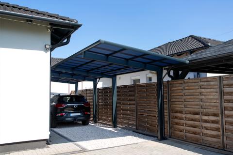 XIMAX Wing dupla kocsibeálló, előregyártott alumínium szerkezetű kocsibeálló 03