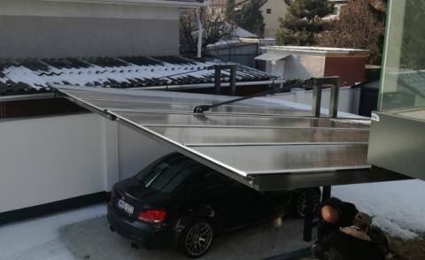 Függesztett autóbeálló