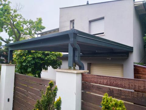 ragasztott fa kocsibeálló polikarbonát fedéssel Deluxe Building_2