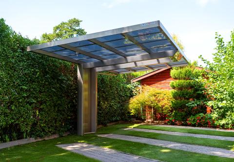 Ximax neo aluminium kocsibeallo rozsdamentes acel polikarbonat teto autobeallo csaladi haz nyaralo rozsdamentes deluxe building 06