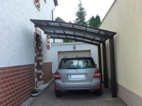 XIMAX Portoforte íves kocsibeálló alumínium szerkezettel és polikarbonát fedéssel 10