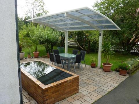 XIMAX Portoforte íves kocsibeálló alumínium szerkezettel és polikarbonát fedéssel 11