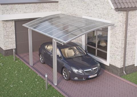 XIMAX Portoforte íves kocsibeálló alumínium szerkezettel és polikarbonát fedéssel 2