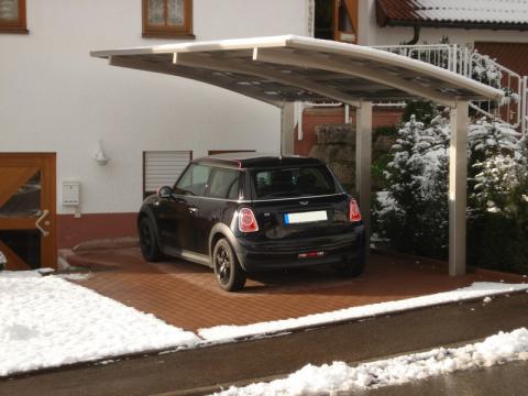 XIMAX Portoforte íves kocsibeálló alumínium szerkezettel és polikarbonát fedéssel 5