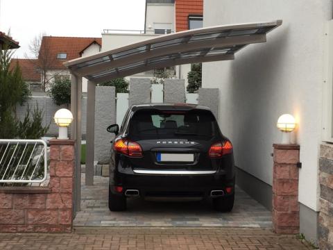 XIMAX Portoforte íves kocsibeálló alumínium szerkezettel és polikarbonát fedéssel 7