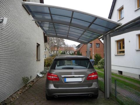 XIMAX Portoforte íves kocsibeálló alumínium szerkezettel és polikarbonát fedéssel 8