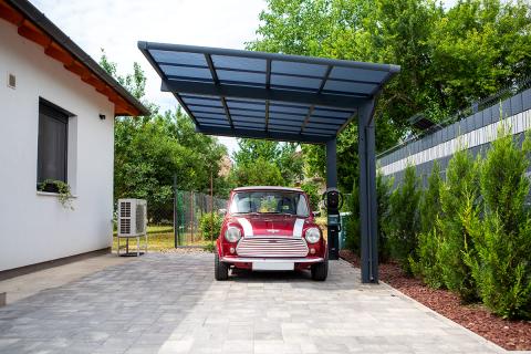 Ximax wing aluminium kocsibeallo kesz kocsibeallo szimpla dupla autobeallo modularis polikarbonat teto deluxe building 07