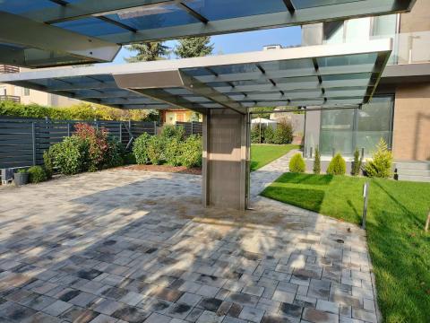 Ximax Neo Aluminium Kocsibeallo Rozsdamentes Acel Polikarbonat Teto Autobeallo Csaladi Haz Nyaralo Rozsdamentes Deluxe Building